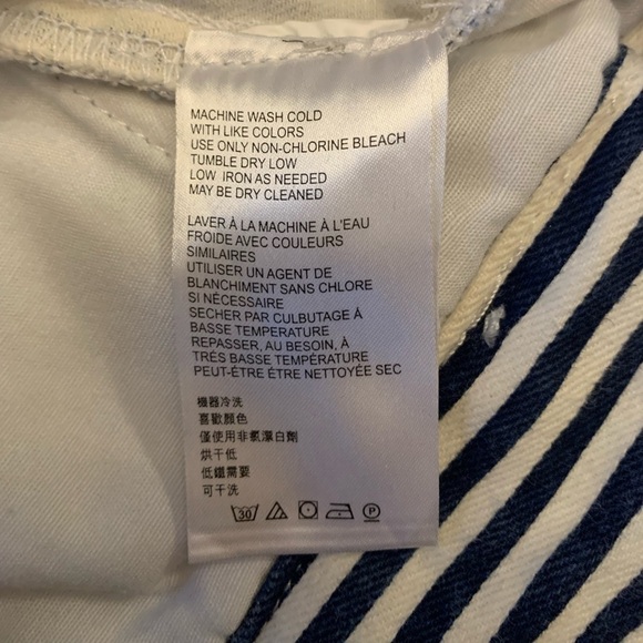 BDG Urban outfitters shorts, denim striped jean shorts , high waisted - Picture 8 of 9